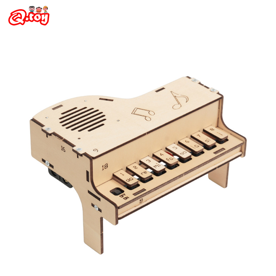 Diy Electronics For Kids - DIY 나무 전자 피아노 모델 십대