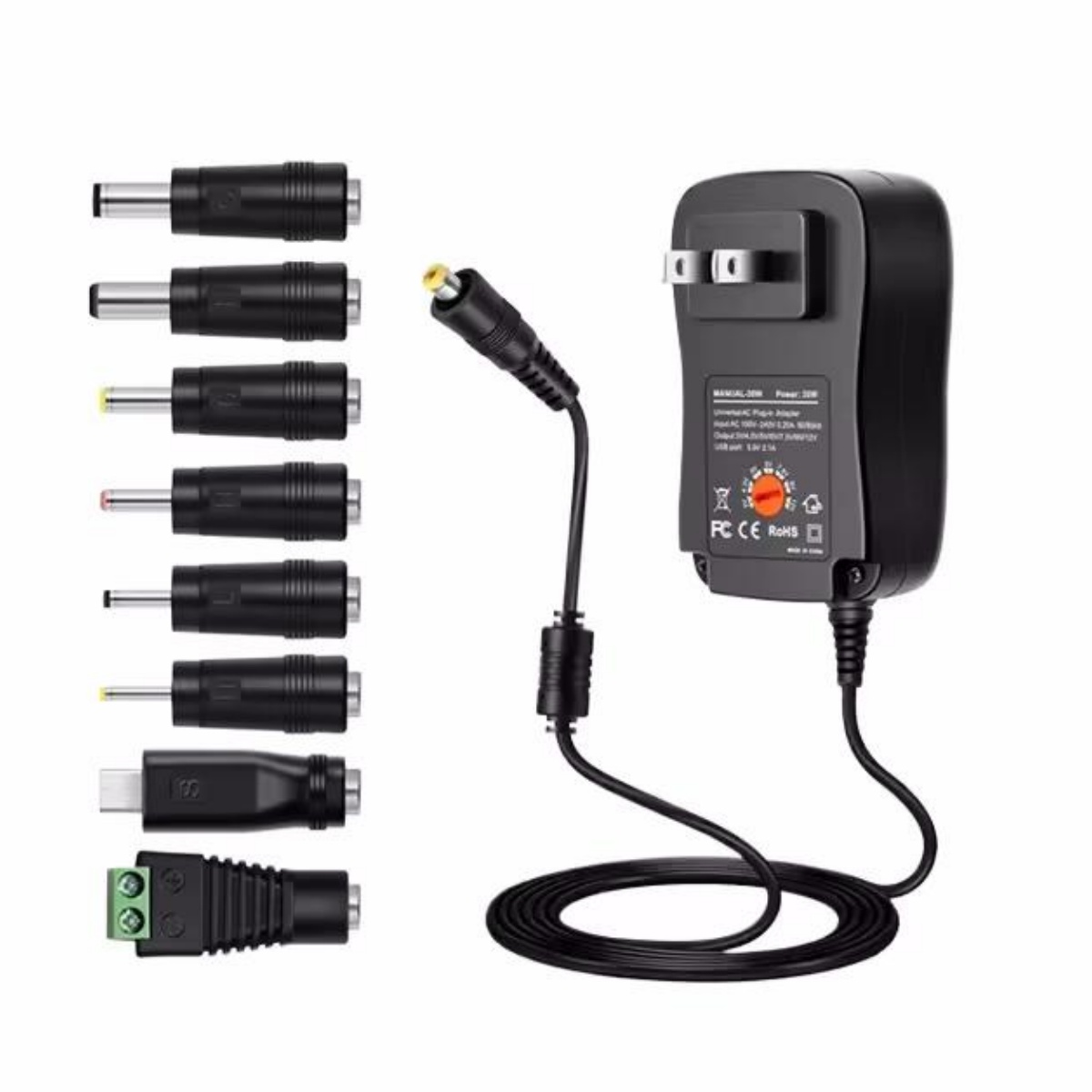 Dc Power Supply Variable - 30W 범용 전원 어댑터, 조절 가능한