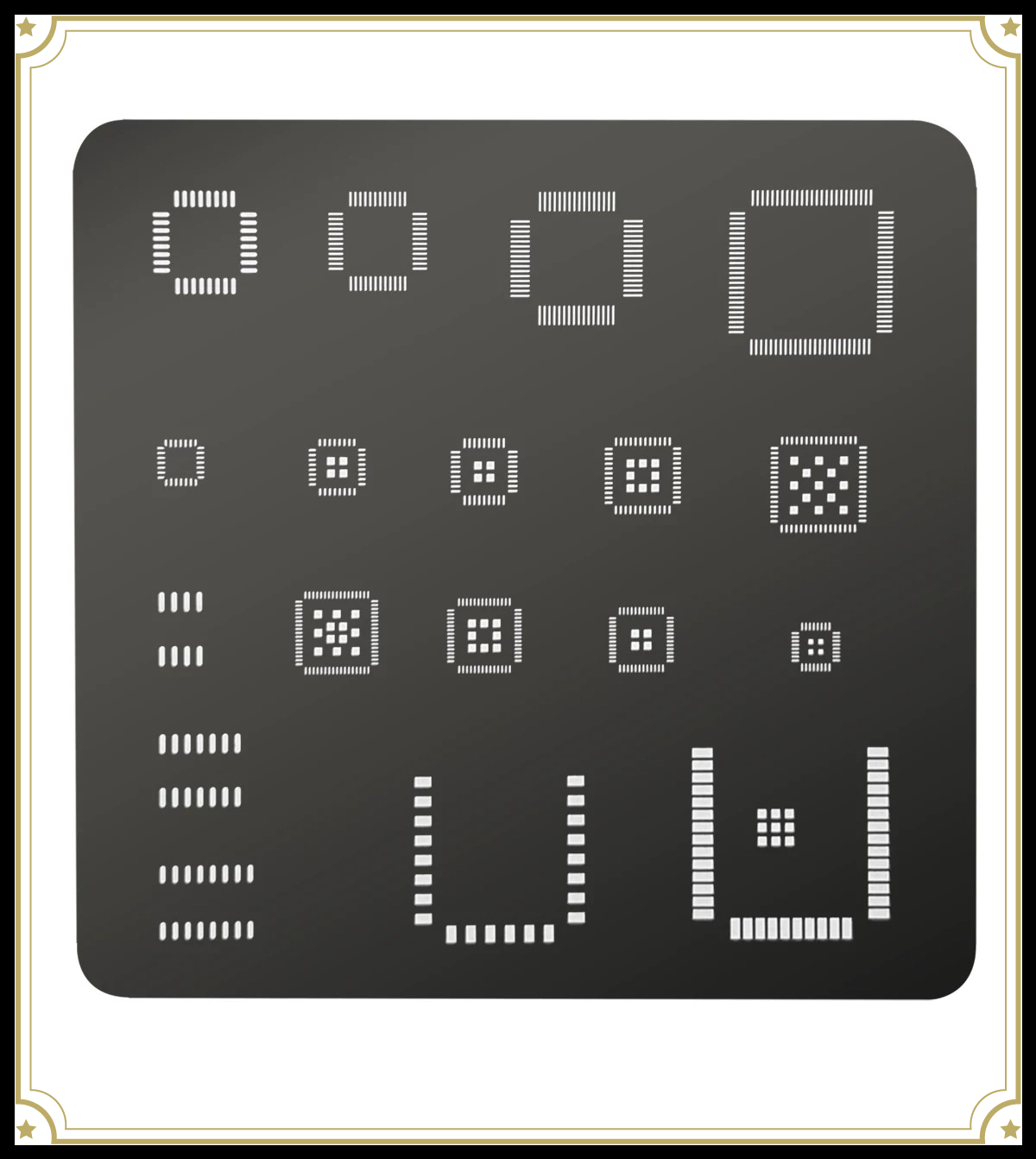Diy Electronics Hobby - 범용 IC 스텐실 QFP QFN SOP
