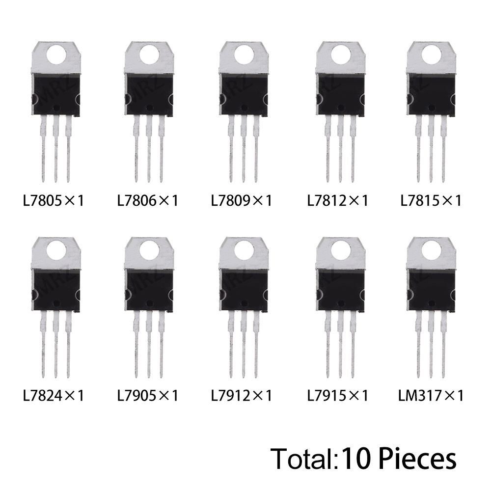 Lm317 Voltage Regulator - 10개 10가지 종류 L7805 TO-220 트랜지스터