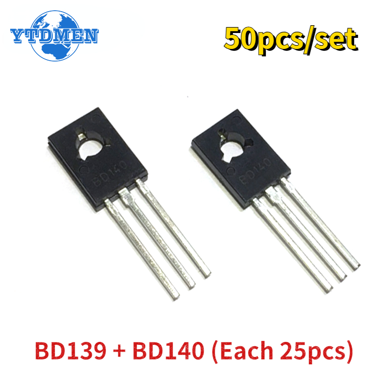 Lm317 Voltage Regulator - 50개/대 트랜지스터 BD139 BD140 각 25개